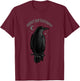 Crow Shirt Support Your Local Murder Crow Raven Bird Lover T-Shirt - T-Shirt | Maroon