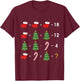 Order of Operations Quiz Funny Math Teacher Christmas Gift T-Shirt - T-Shirt | Maroon
