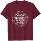 Sisters in Christ Are Sisters for Life Floral T-Shirt - T-Shirt | Maroon