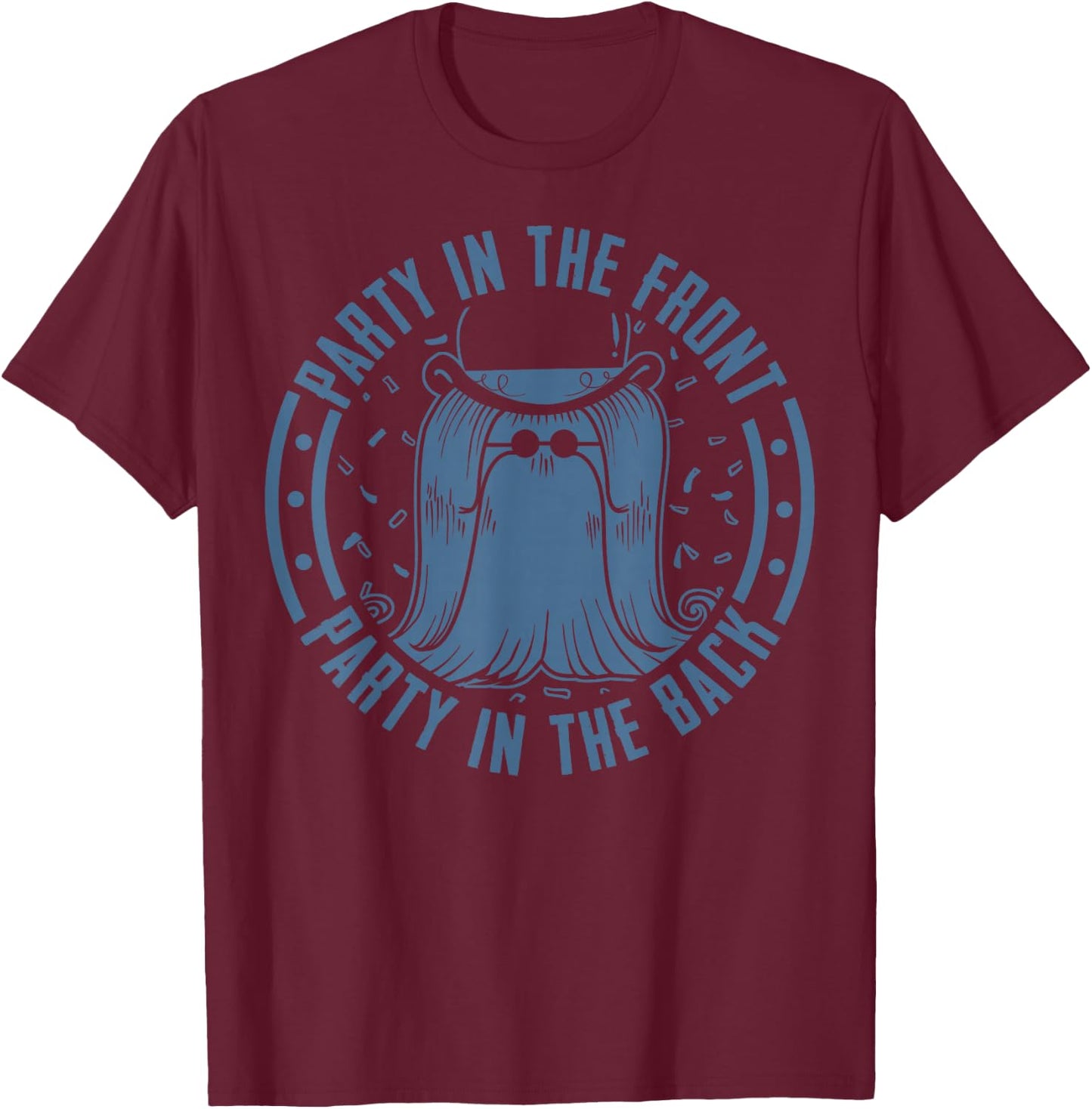 The Addams Family Cousin It Party All Around T-Shirt - T-Shirt | Maroon