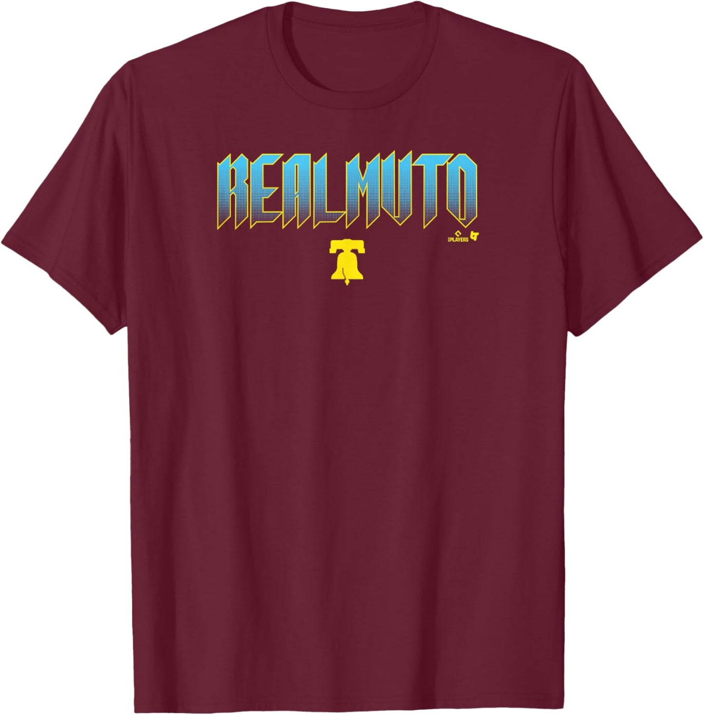 J.T. Realmuto: Philadelphia City Edition Text T-Shirt - T-Shirt | Maroon