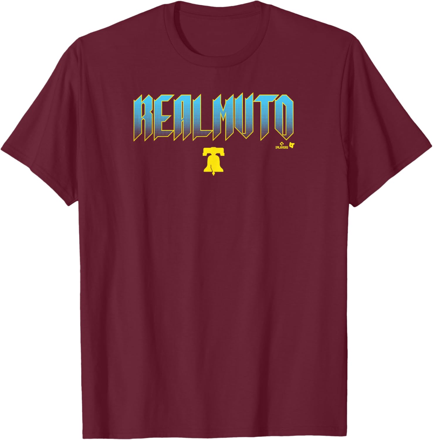 J.T. Realmuto: Philadelphia City Edition Text T-Shirt - T-Shirt | Maroon
