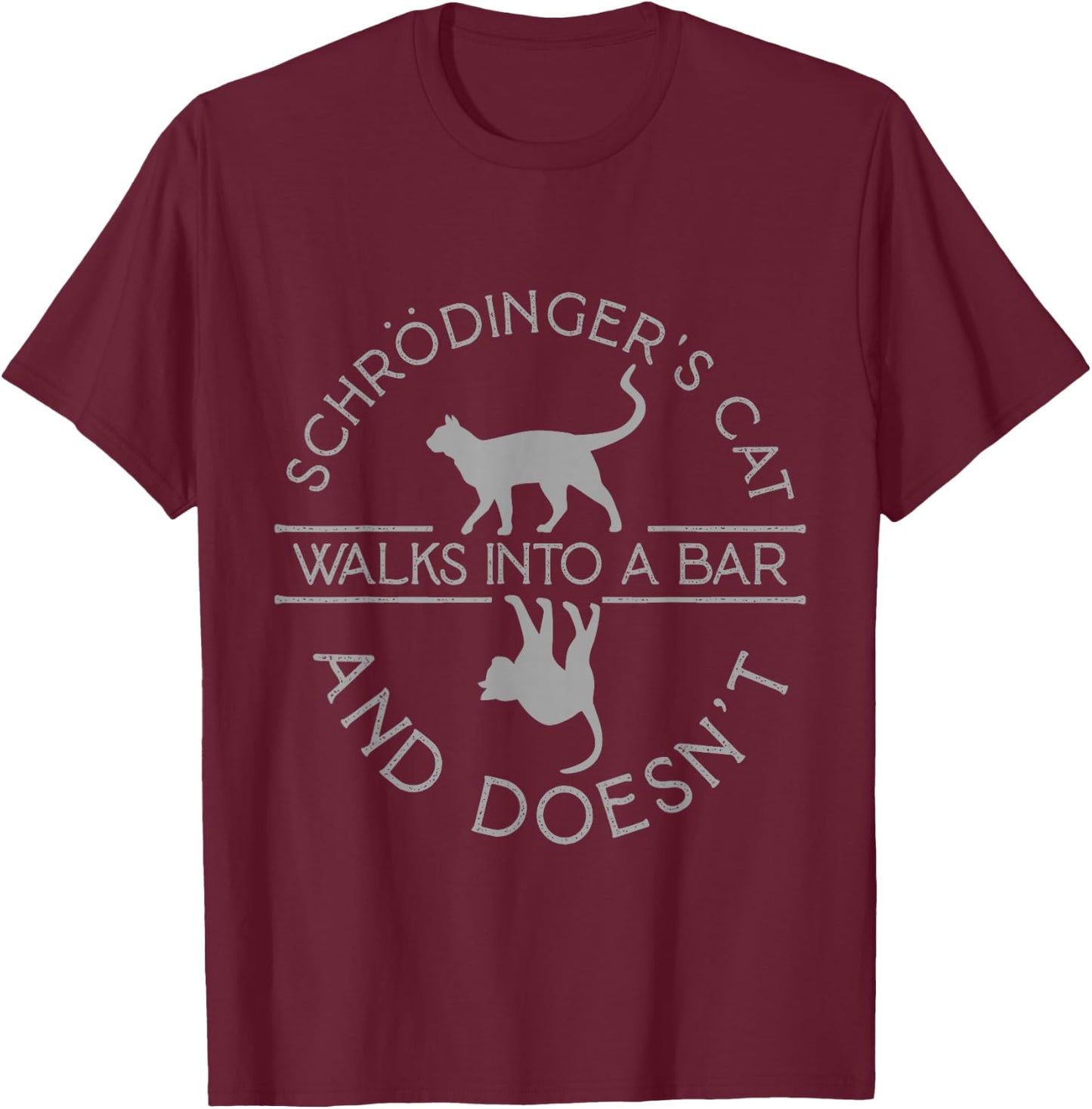 Schrodingers Cat Physics Women Kids T-Shirt - T-Shirt | Maroon