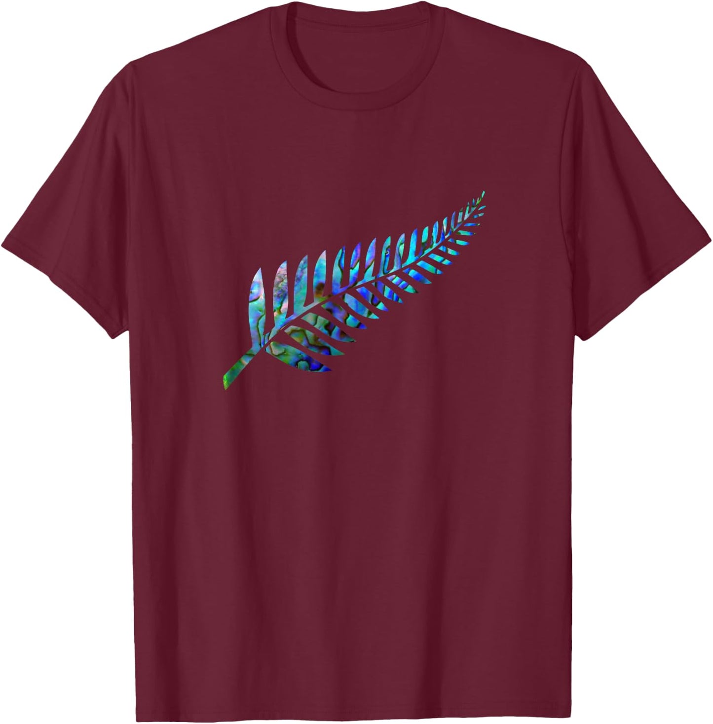 New Zealand Fern T-Shirt - T-Shirt | Maroon