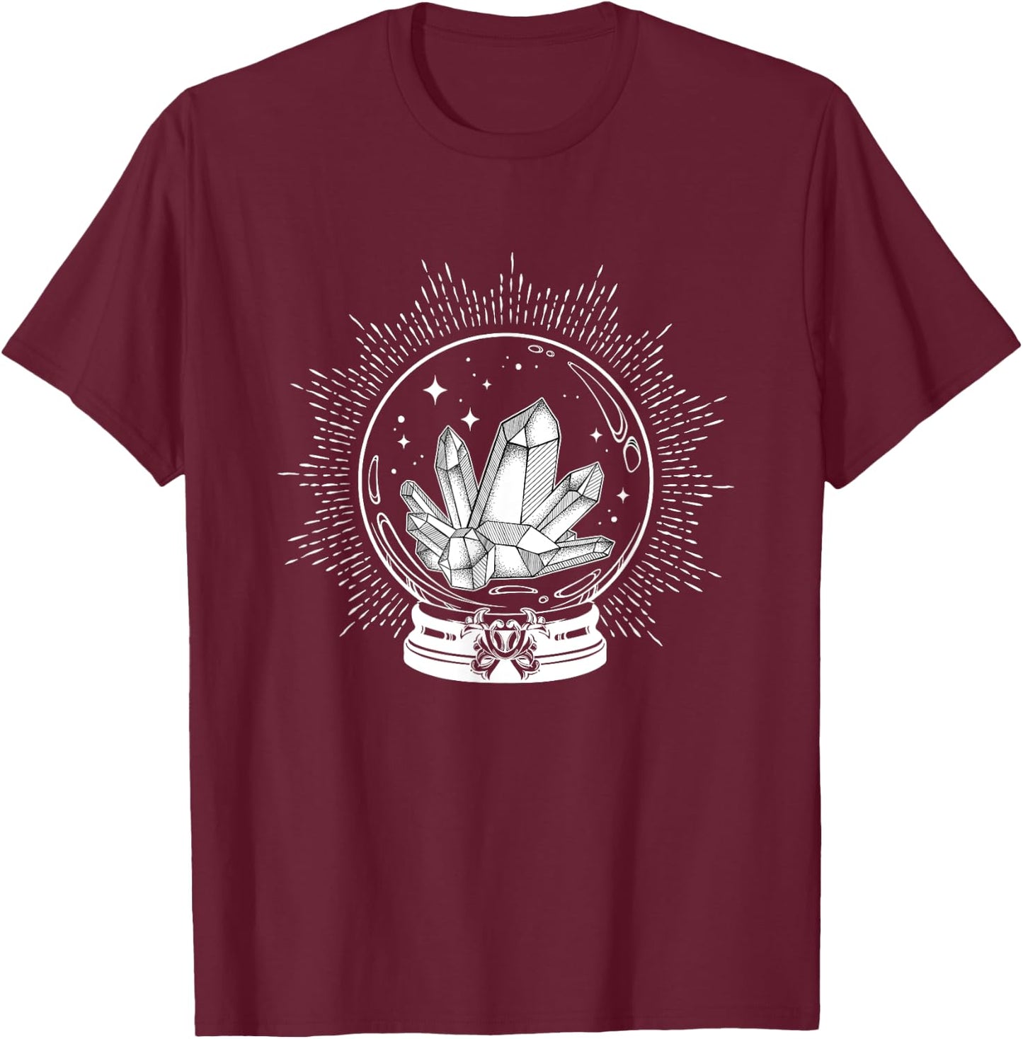 Crystal Ball w/ Crystals T-Shirt - T-Shirt | Maroon