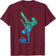 Breakdancer Breakdancing with Hip Hop Dance Music Boombox T-Shirt - T-Shirt | Maroon