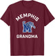 University of Memphis Tigers Arched Grandma T-Shirt - T-Shirt | Maroon