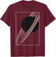 Saturn's Rings: Astronomy Print T-Shirt - T-Shirt | Maroon