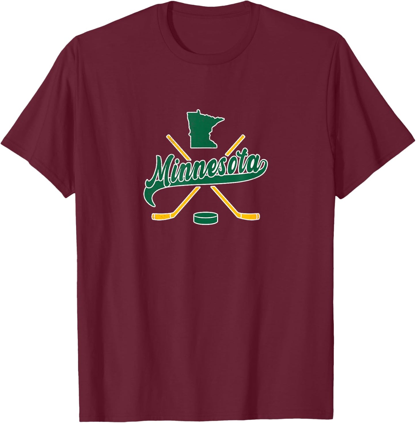 Minnesota State of Hockey T-Shirt - T-Shirt | Maroon