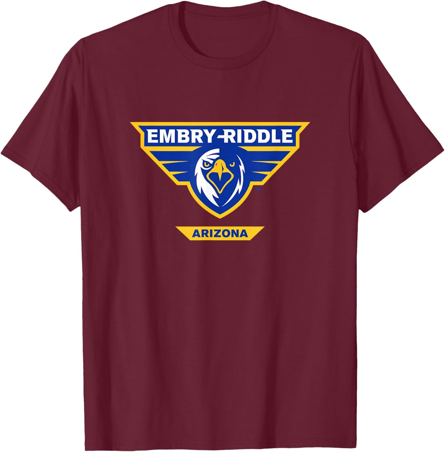 Embry Riddle Eagles | Official NCAA Merch | PPERAUP05 T-Shirt - T-Shirt | Maroon