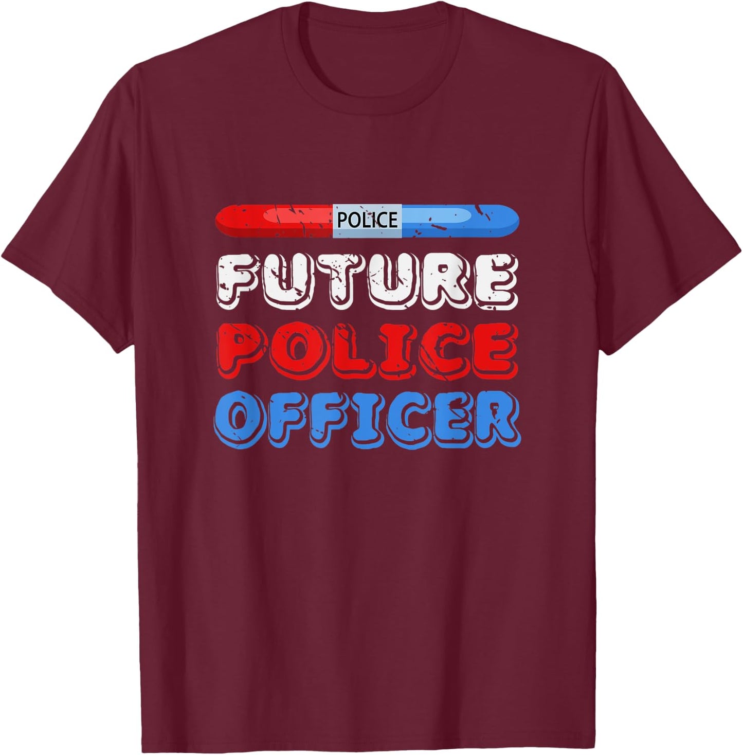 Future Policeman Federal Agent Gift Police T-Shirt - T-Shirt | Maroon