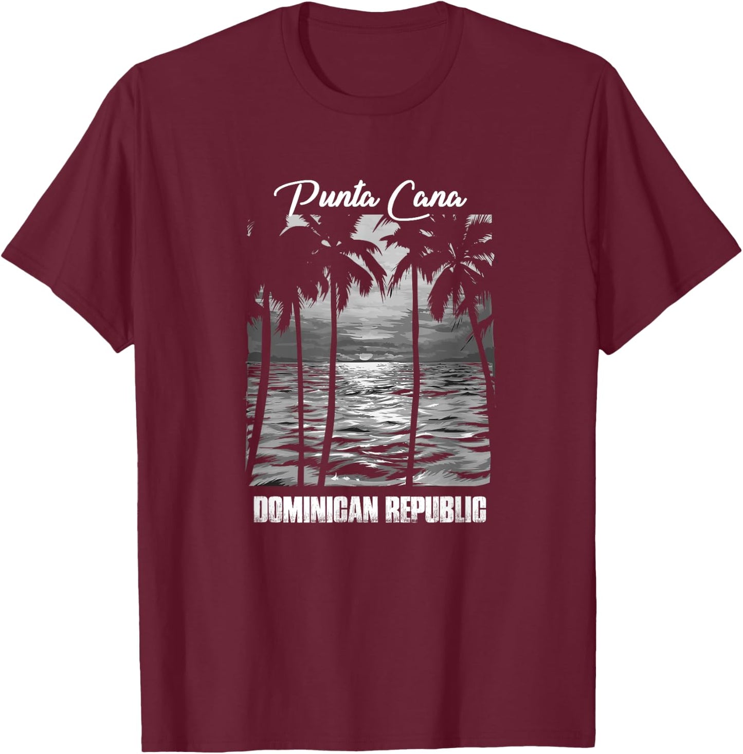 Punta Cana Souvenir - Dominican Republic Reminder T-Shirt - T-Shirt | Maroon