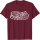 Christmas Carol Scrooge and Marley Counting House Gift T-Shirt - T-Shirt | Maroon