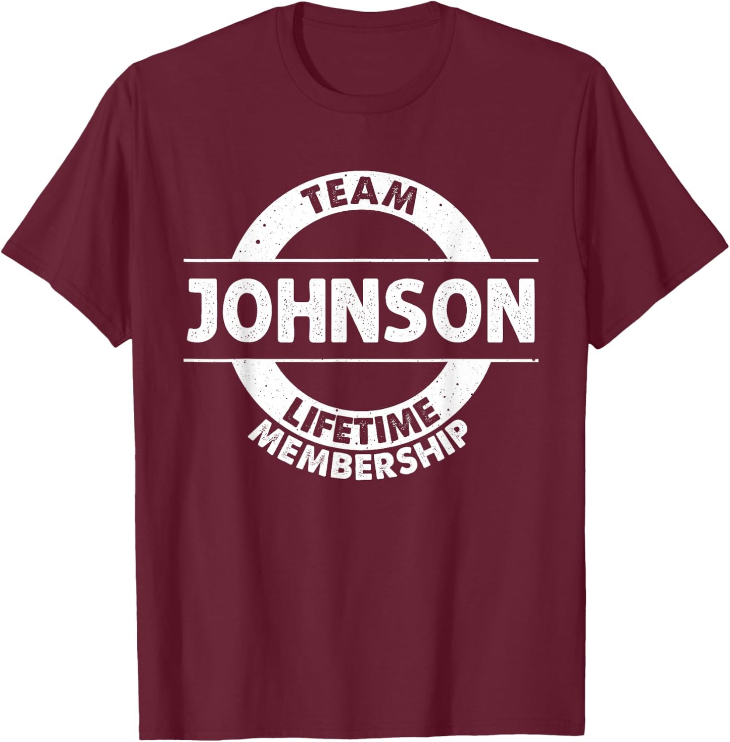 JOHNSON Gift Funny Surname Family Tree Birthday Reunion Idea T-Shirt - T-Shirt | Maroon