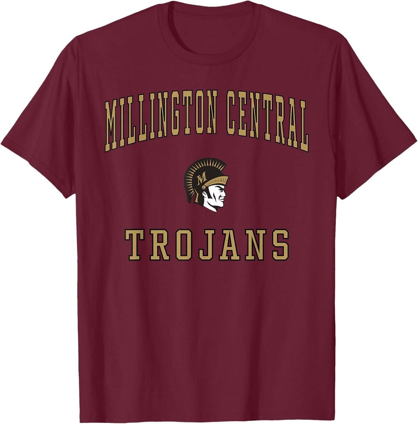 Millington Central High School Trojans T-Shirt - T-Shirt | Maroon