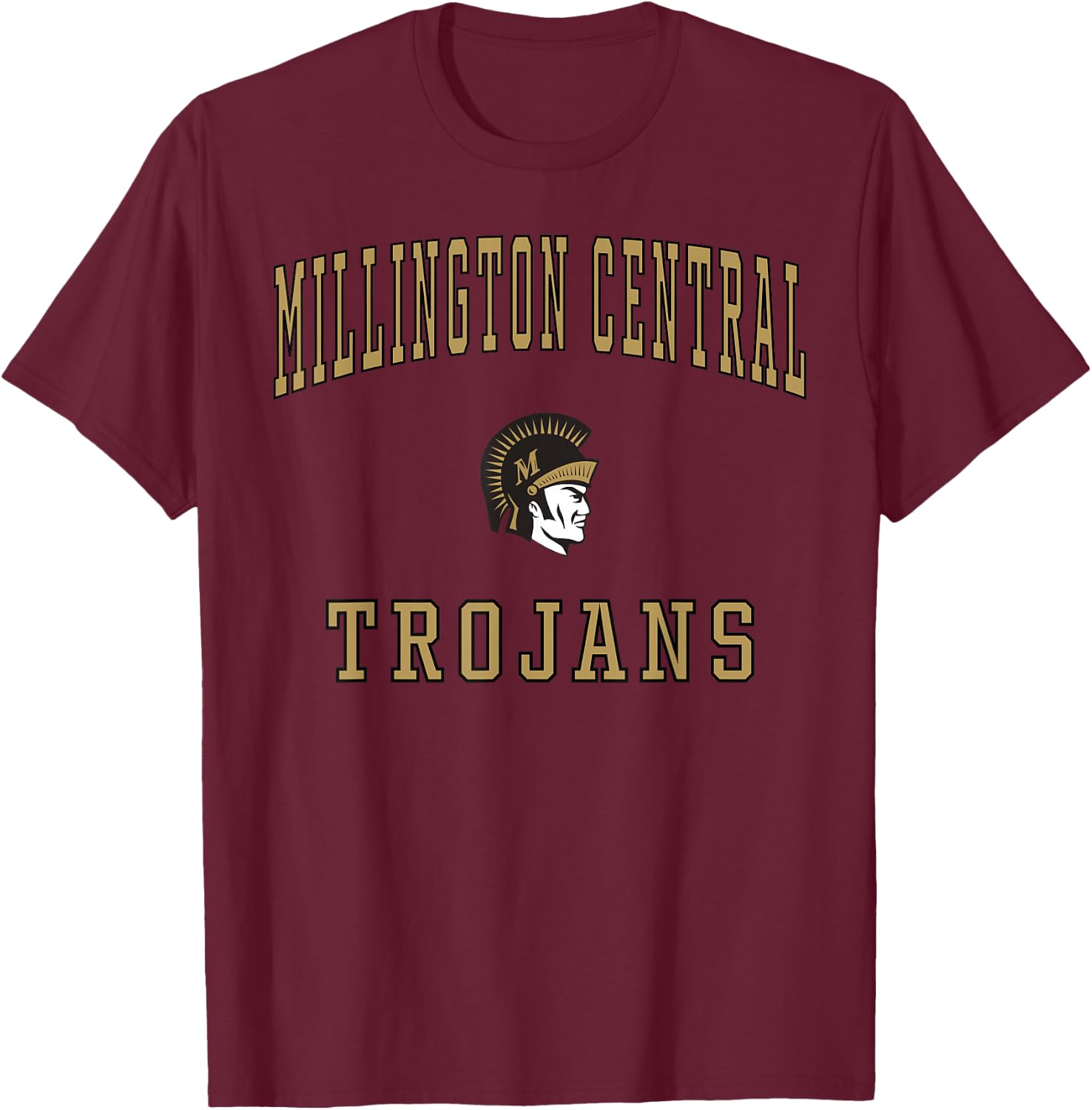 Millington Central High School Trojans T-Shirt - T-Shirt | Maroon