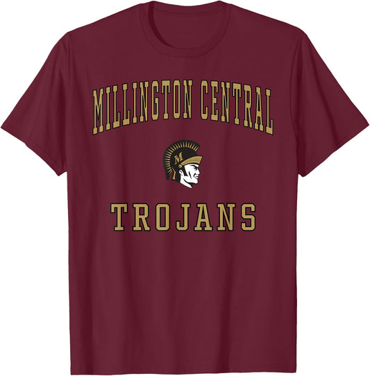 Millington Central High School Trojans T-Shirt - T-Shirt | Maroon