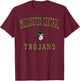 Millington Central High School Trojans T-Shirt - T-Shirt | Maroon
