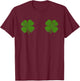 St Patricks Day Shamrock Boob Women Shirt Shamrock Boob T-Shirt - T-Shirt | Maroon
