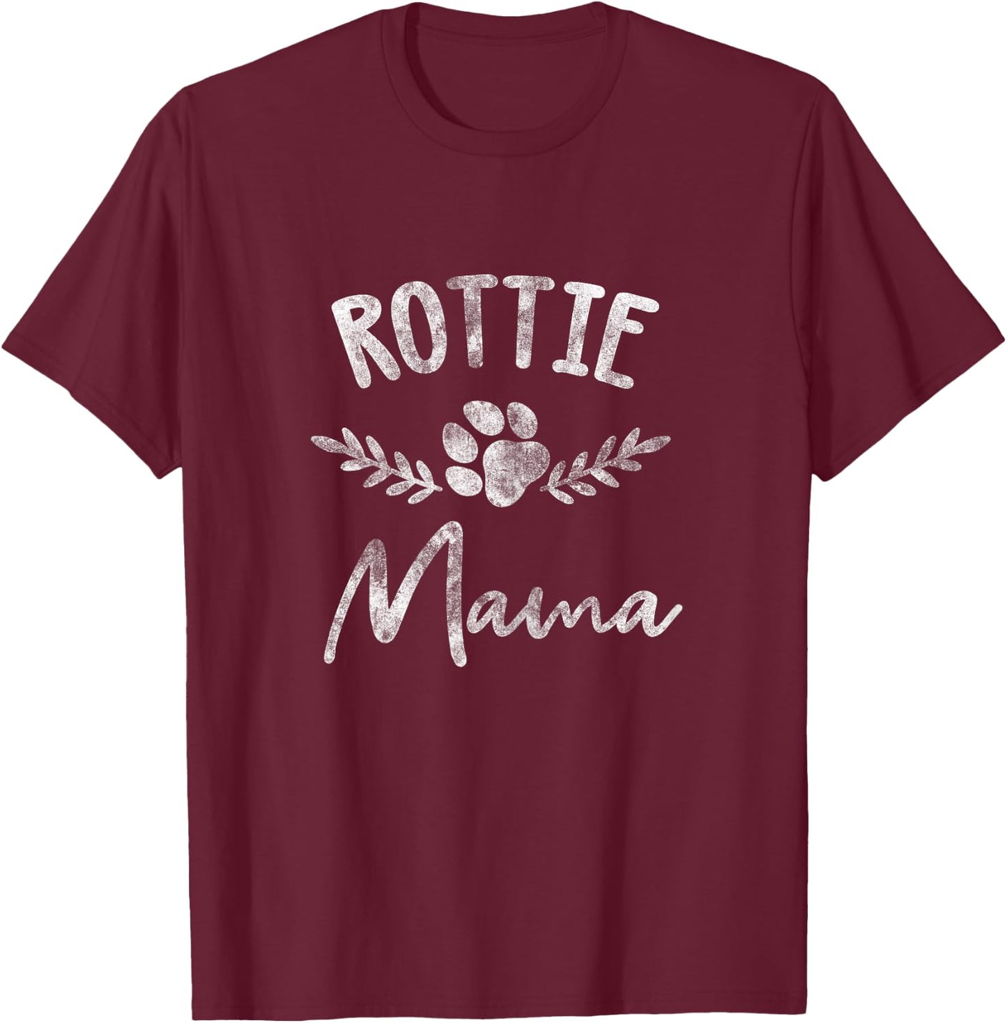 Rottie Mama Design For Rottweilier Mom - Rottie Mom T-Shirt - T-Shirt | Maroon