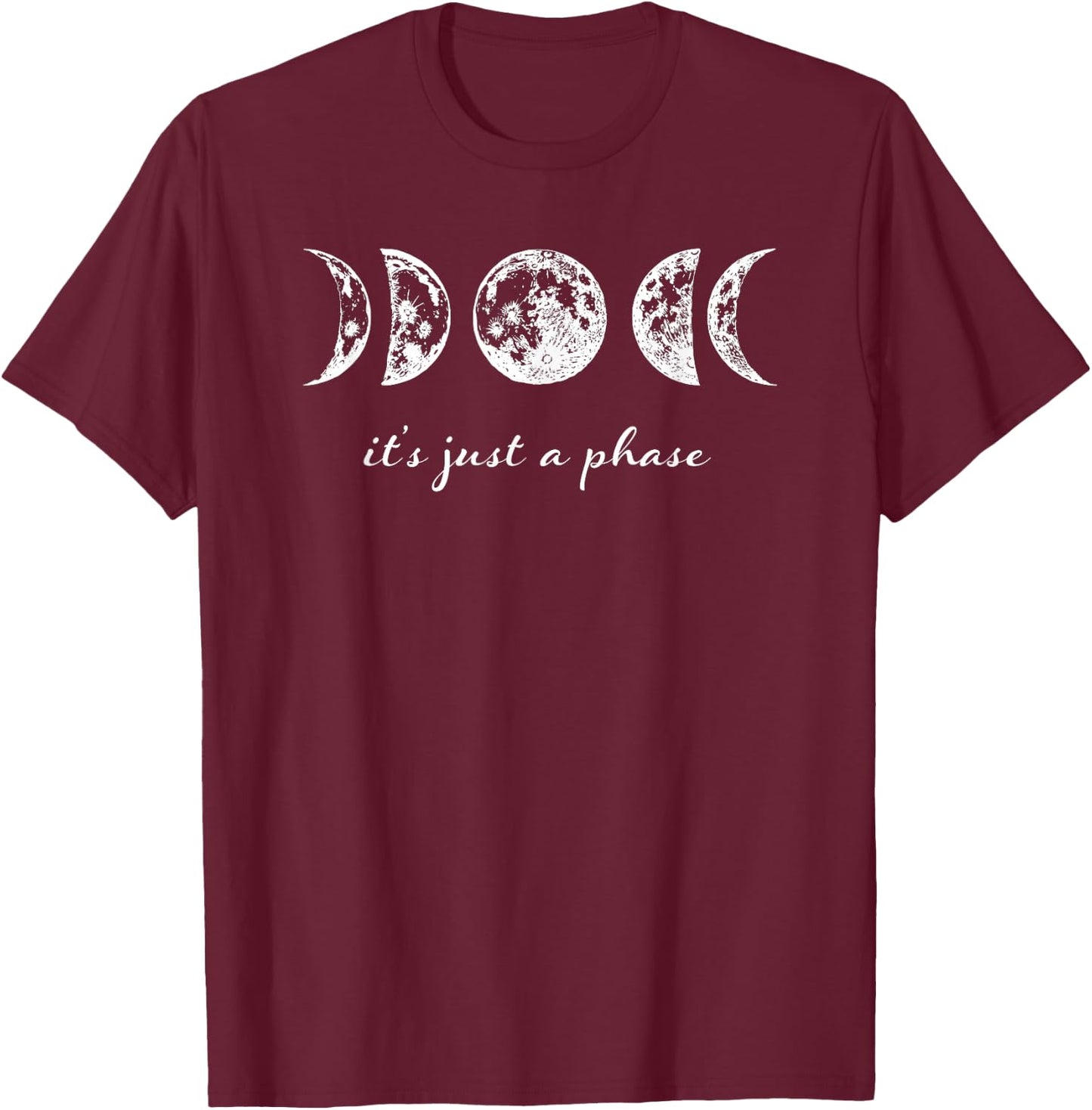 Moon Lover Gifts Mother's Day Moon Phases Moon Lovers T-Shirt - T-Shirt | Maroon