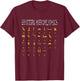 Egyptian Hieroglyphics I Egyptians Gods Ra Abc Alphabet T-Shirt - T-Shirt | Maroon