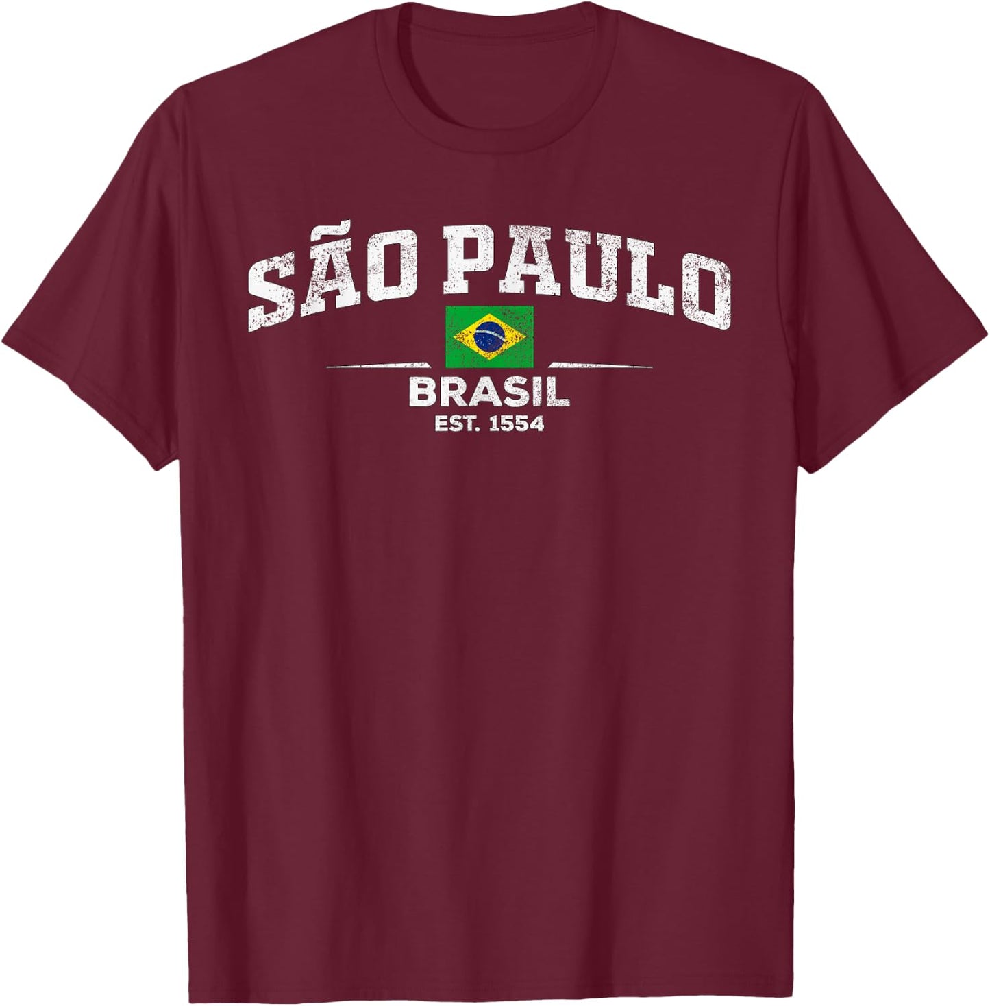 Sao Paulo Brazil / Brasil T-Shirt - T-Shirt | Maroon