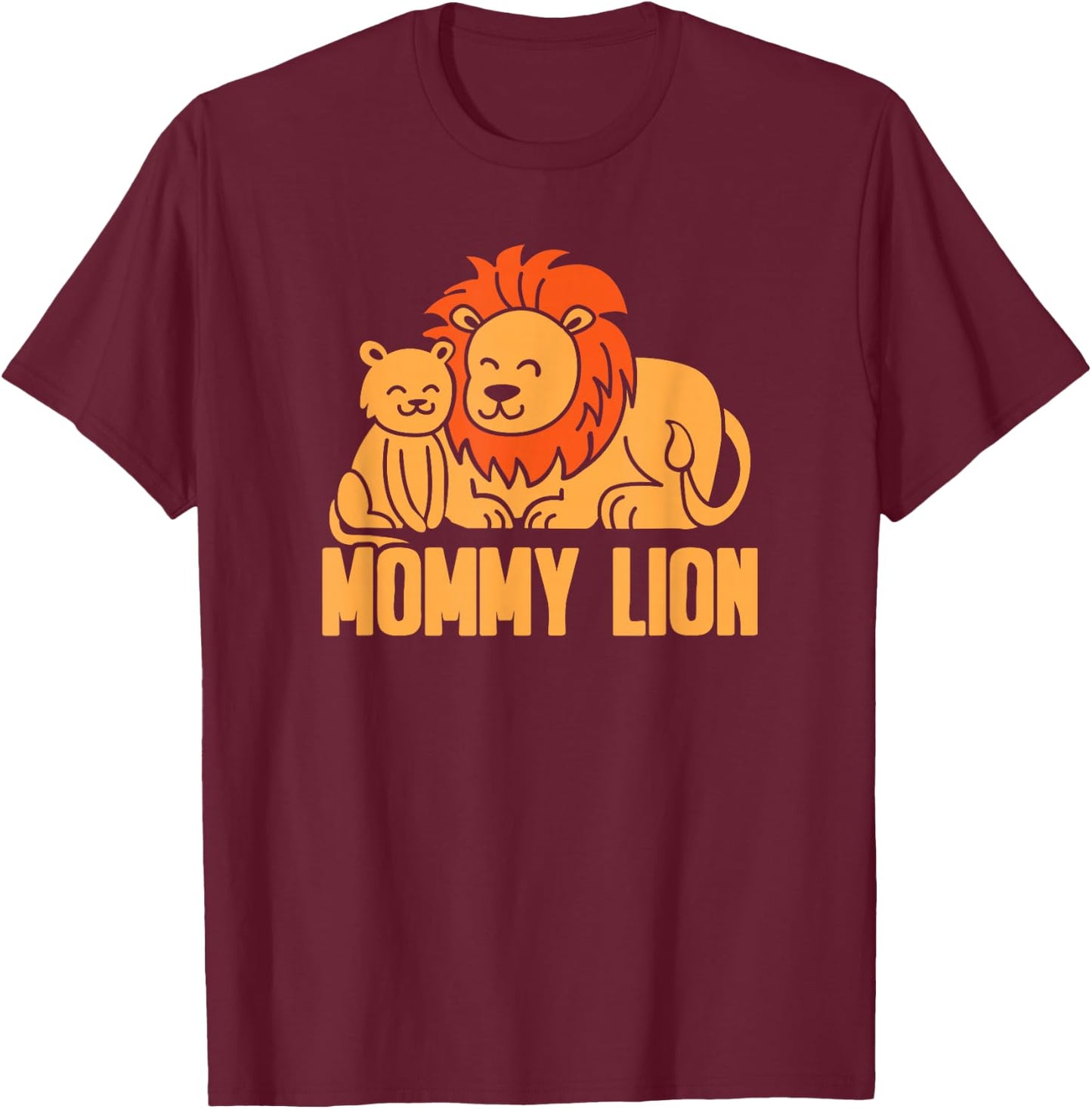 Mama Mommy Mothers Day - Mommy Lion T-Shirt - T-Shirt | Maroon