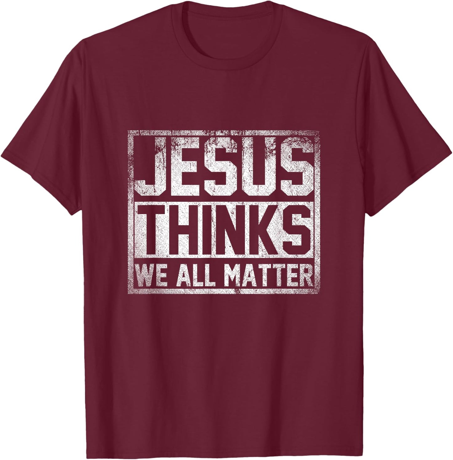 Jesus Is The Answer Jesus T-Shirt - T-Shirt | Maroon