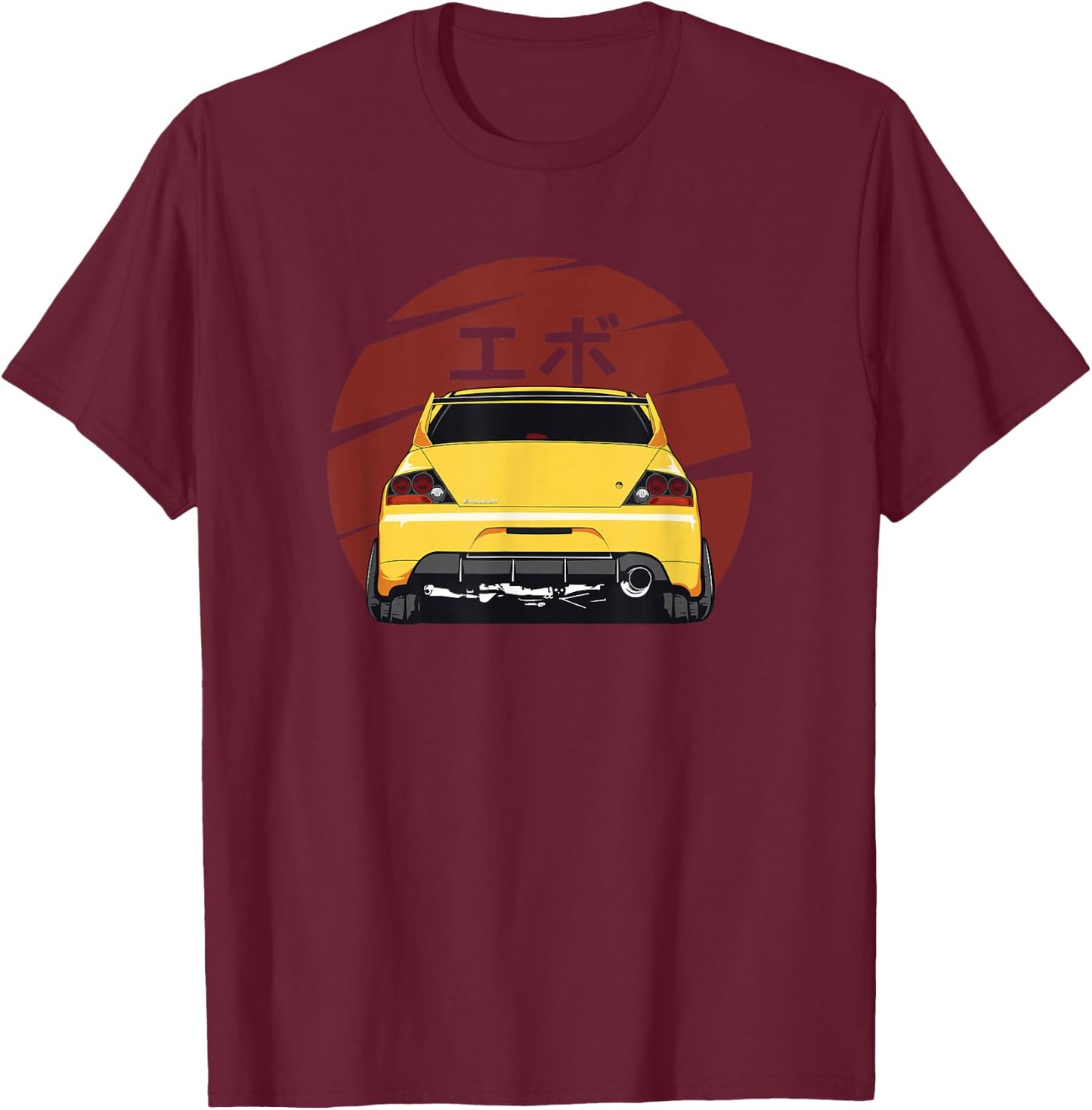 Vintage JDM Evo T-Shirt - T-Shirt | Maroon