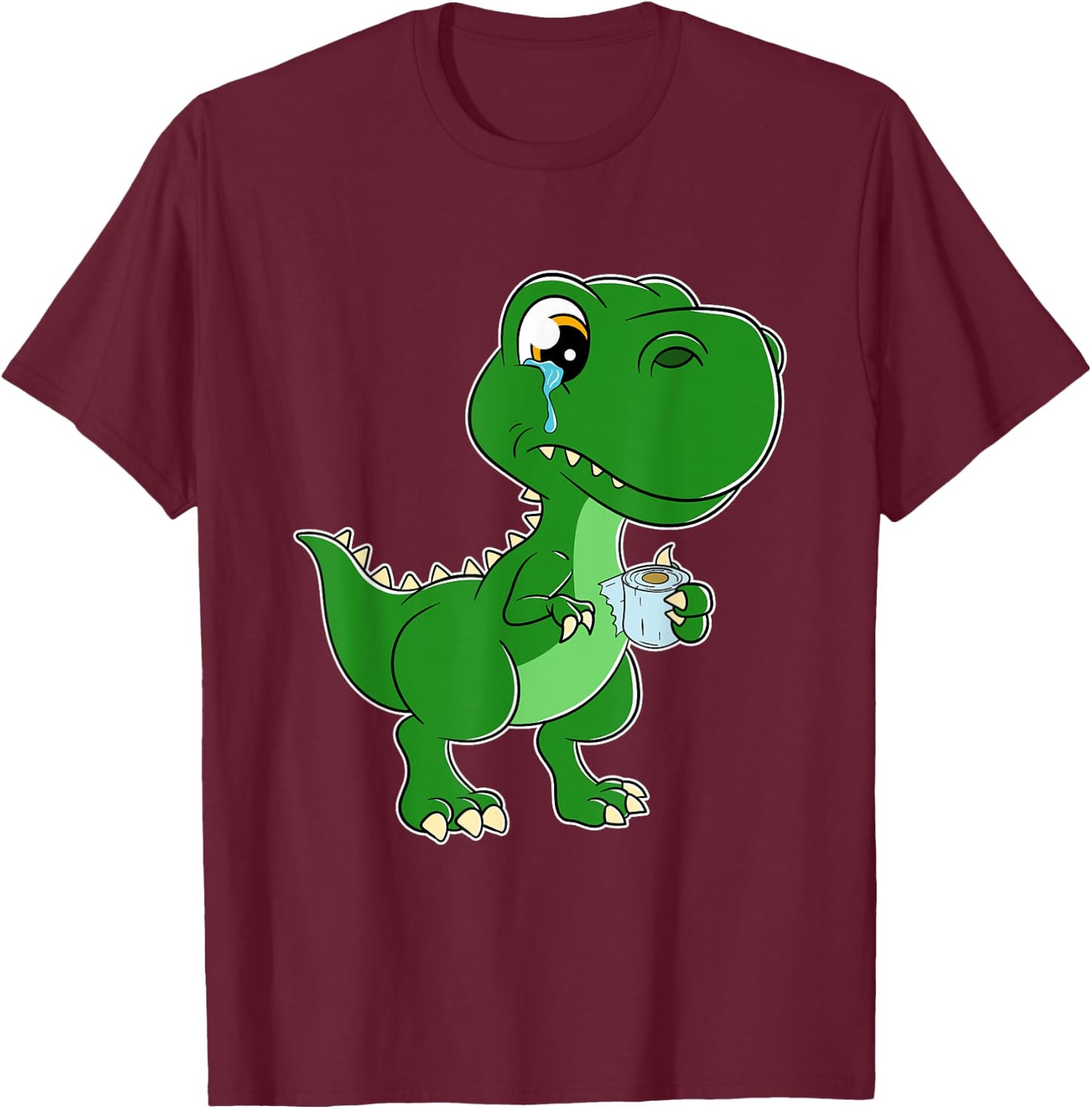 The struggle is real funny T-Rex Toilet Paper T-Shirt - T-Shirt | Maroon