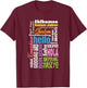 Multilingual Teacher Hello Different Languages Polyglot Women T-Shirt - T-Shirt | Maroon