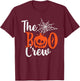 Halloween The Boo Crew - Spooky Pumpkin Fun Family Matching T-Shirt - T-Shirt | Maroon