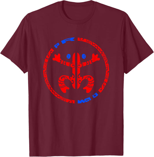 Puerto Rico Coqui Frog Taino - Boricua Tradition Small T-Shirt - T-Shirt | Maroon