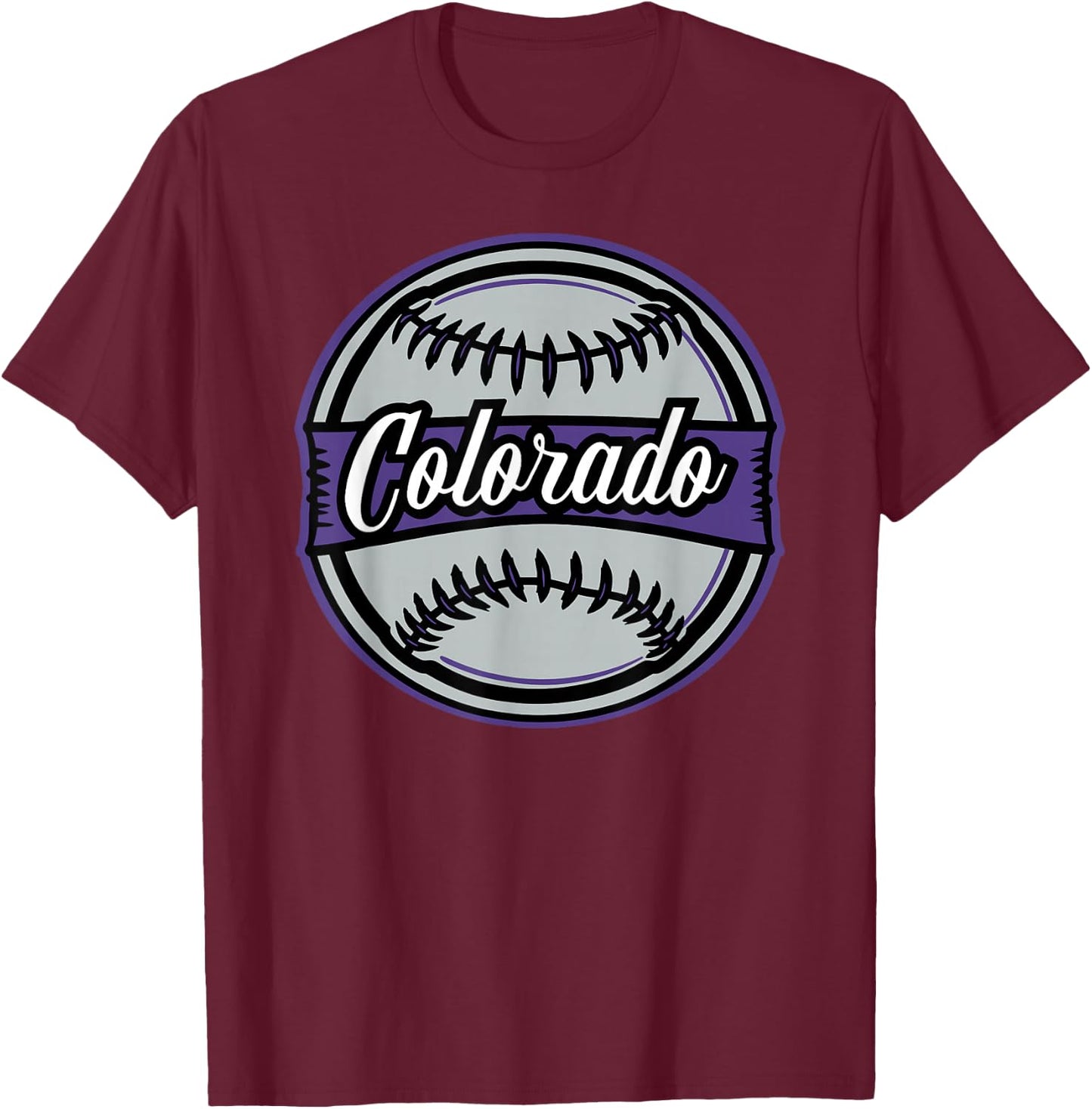 Colorado Baseball T-Shirt - T-Shirt | Maroon
