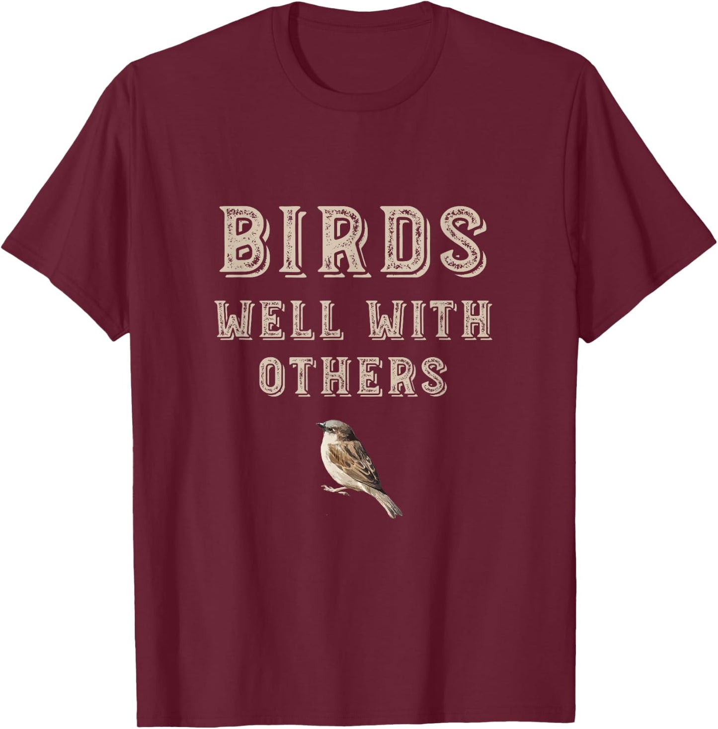 Funny Birder Design, Birdwatcher Birding T-Shirt - T-Shirt | Maroon