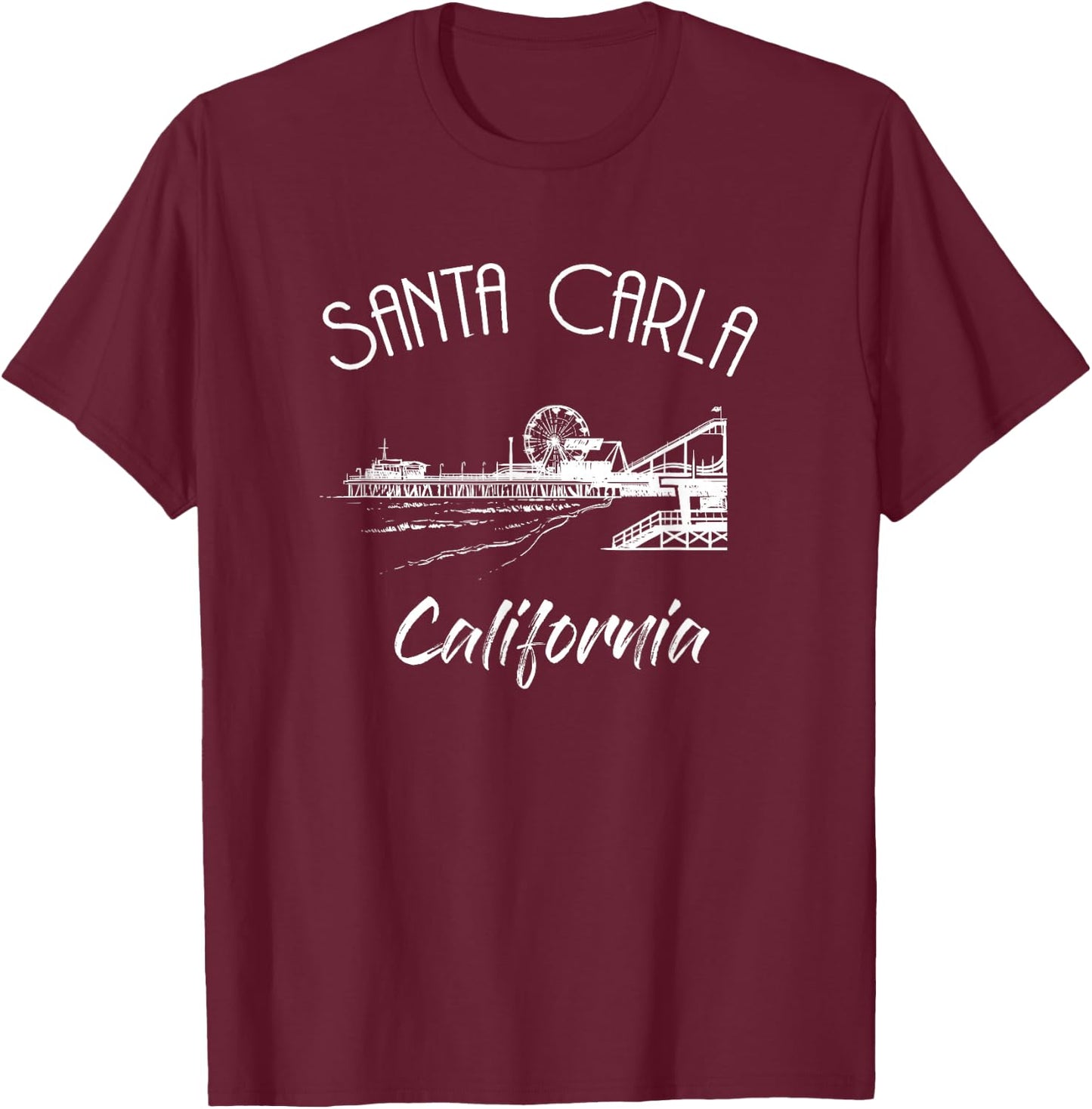 Santa Carla California - Murder capital of the world T-Shirt - T-Shirt | Maroon