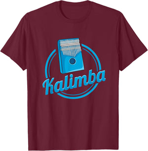 Blue Idiophone Design for Kalimba Players T-Shirt - T-Shirt | Maroon