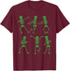 Happy Halloween Dancing Skeletons Skull Party Adults Kids T-Shirt - T-Shirt | Maroon