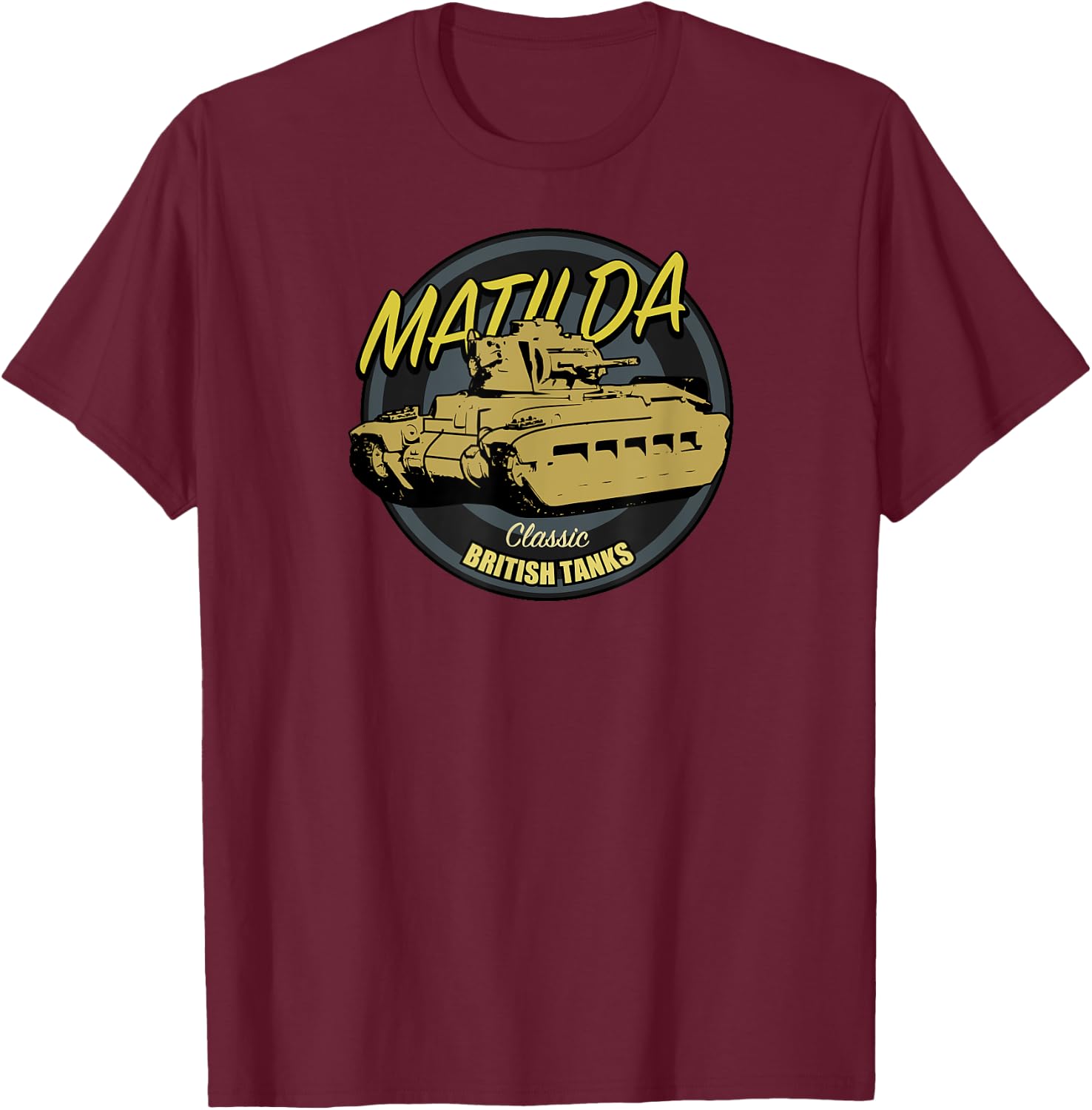 Matilda Tank T-Shirt - T-Shirt | Maroon