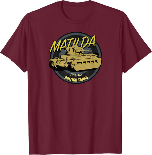Matilda Tank T-Shirt - T-Shirt | Maroon