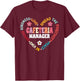 Back to School Cafeteria Manager Lunch Lady Squad or Team T-Shirt - T-Shirt | Maroon