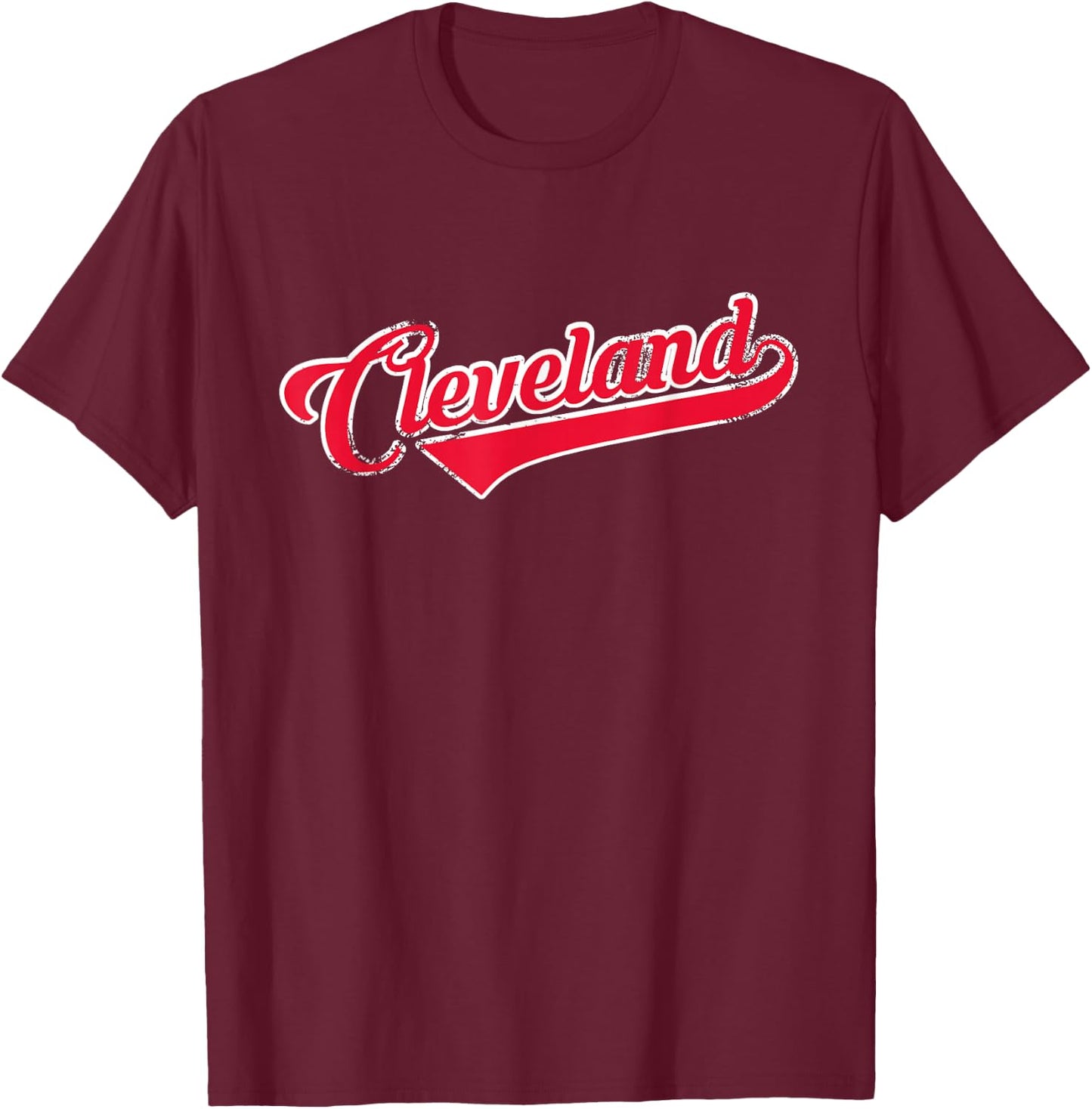 Cleveland Ohio Baseball T-Shirt - T-Shirt | Maroon
