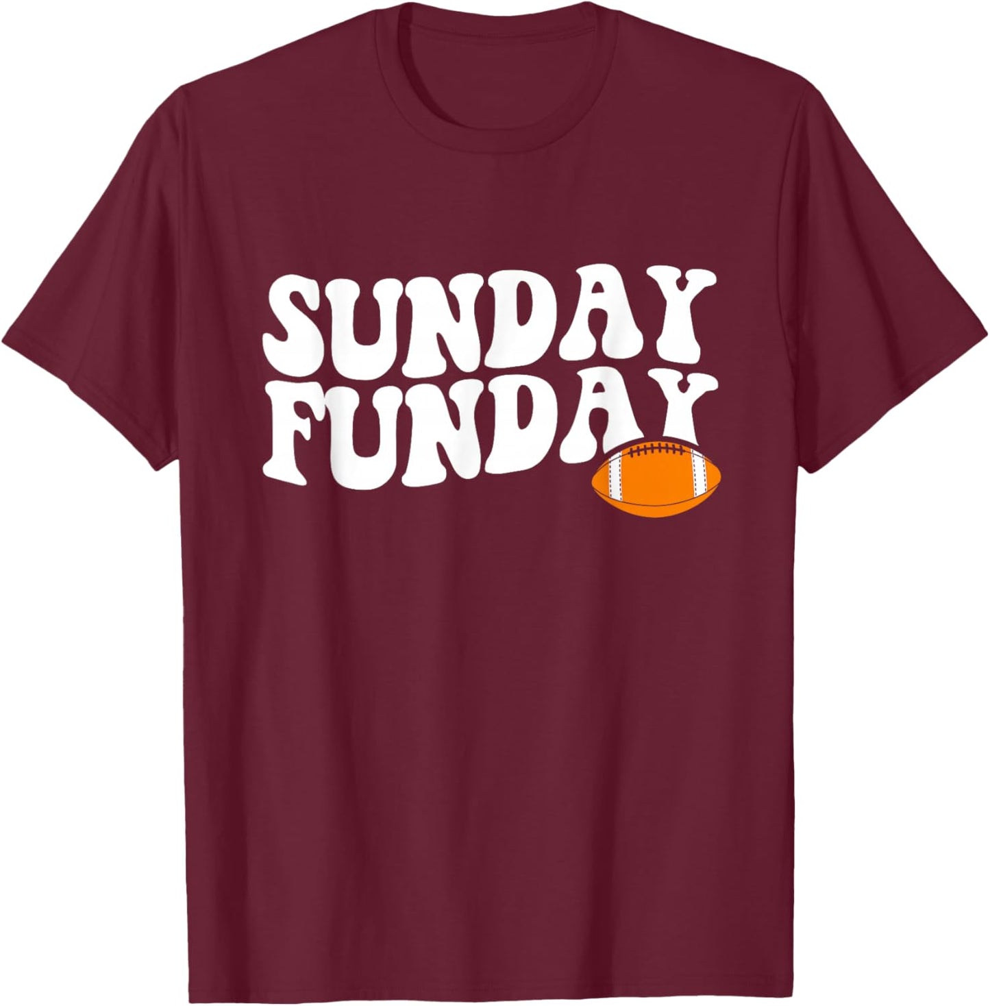 Sunday Funday Football T-Shirt - T-Shirt | Maroon
