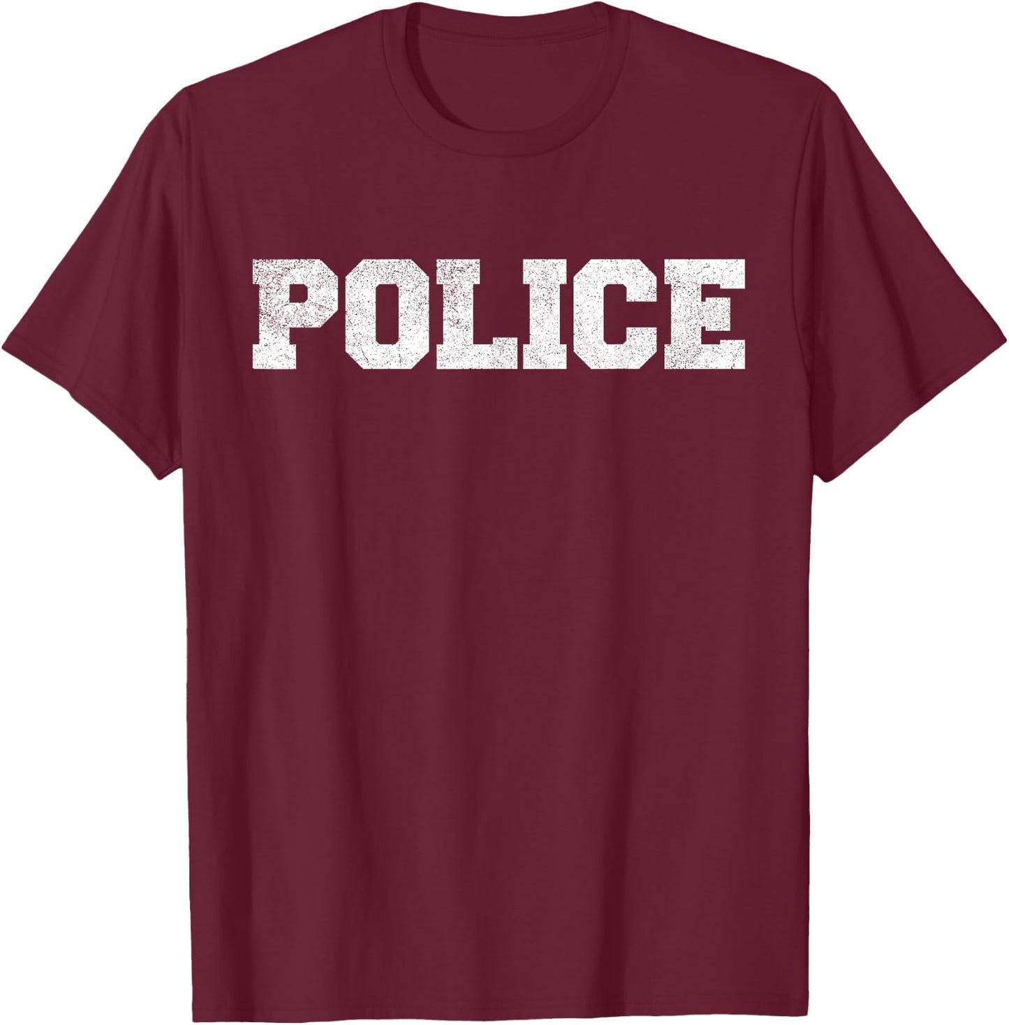 Police Officer Costume Apparel, Swat Team Men Women Kids T-Shirt - T-Shirt | Maroon