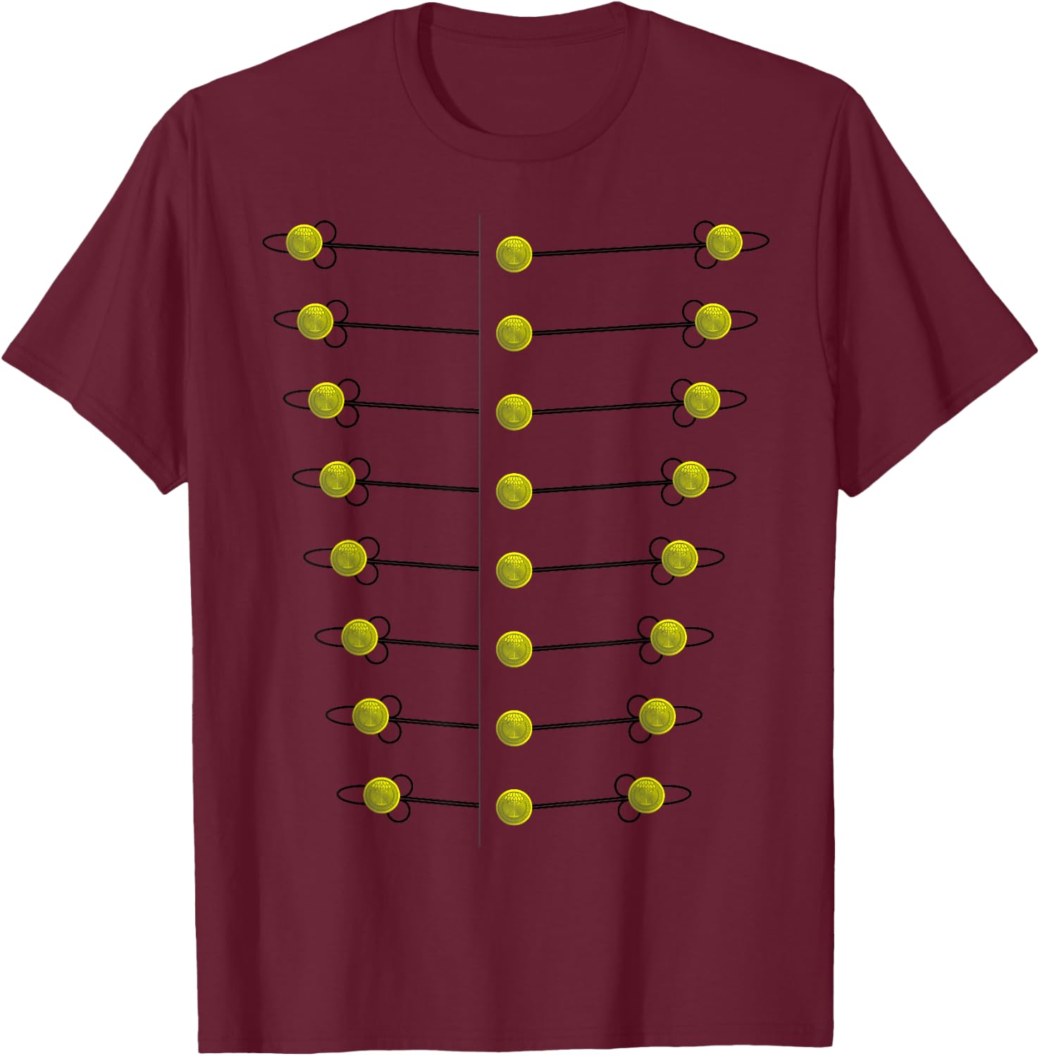 Full Dress Salt and Pepper Cadet Grays Uniform Charleston T-Shirt - T-Shirt | Maroon