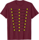 Full Dress Salt and Pepper Cadet Grays Uniform Charleston T-Shirt - T-Shirt | Maroon