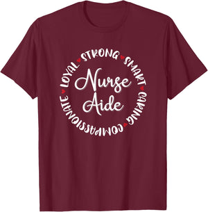 Nurse Aide Gifts Nurses Nursing Graduation Medical Love T-Shirt - T-Shirt | Maroon