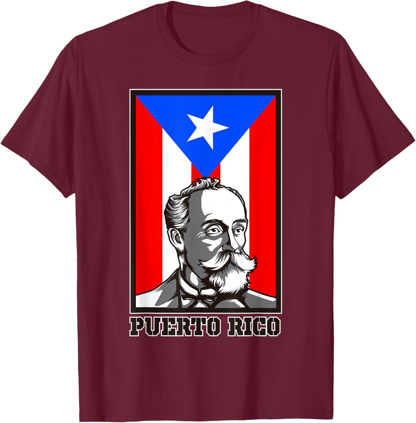 Eugenio Maria de Hostos - Puerto Rican Writer And Statesman T-Shirt - T-Shirt | Maroon