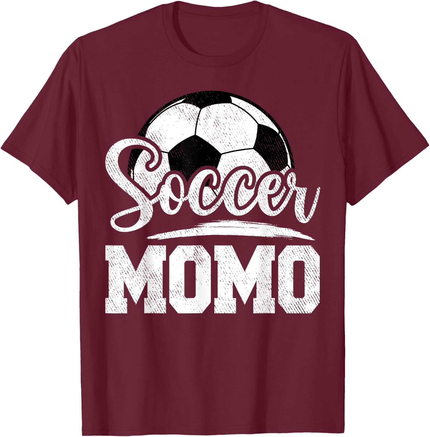 Soccer Momo Soccer Player Game Day Mother's Day T-Shirt - T-Shirt | Maroon